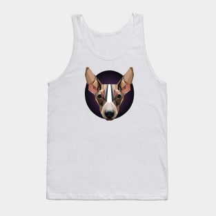 American Hairless Terrier Dog Polygon Design Tank Top